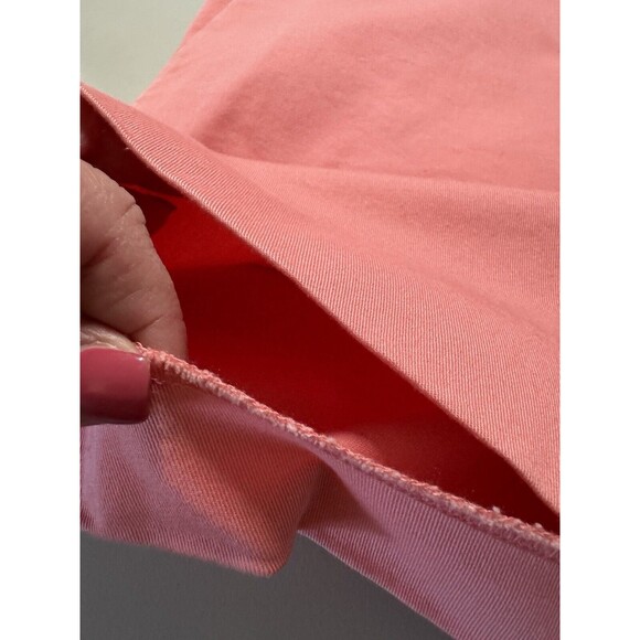 NEW Ann Taylor Loft The Riviera Short Shorts Women's 12 Orange Pink Coral Flaw - Picture 6 of 8